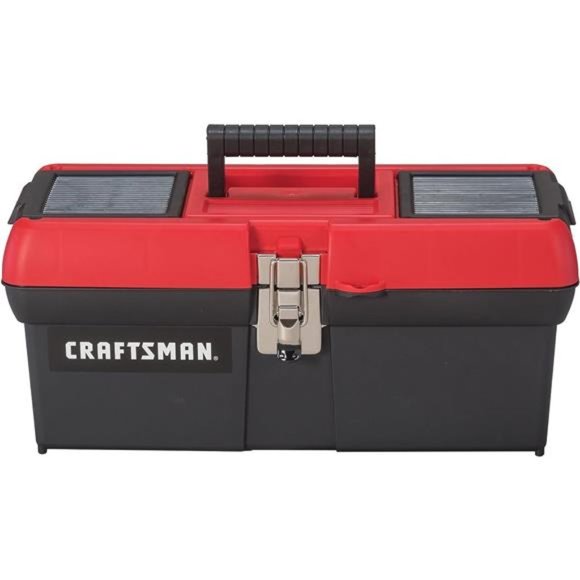 CRAFTSMAN Tool Box, Lockable, 16 in., Red/Black - Picture 1 of 4